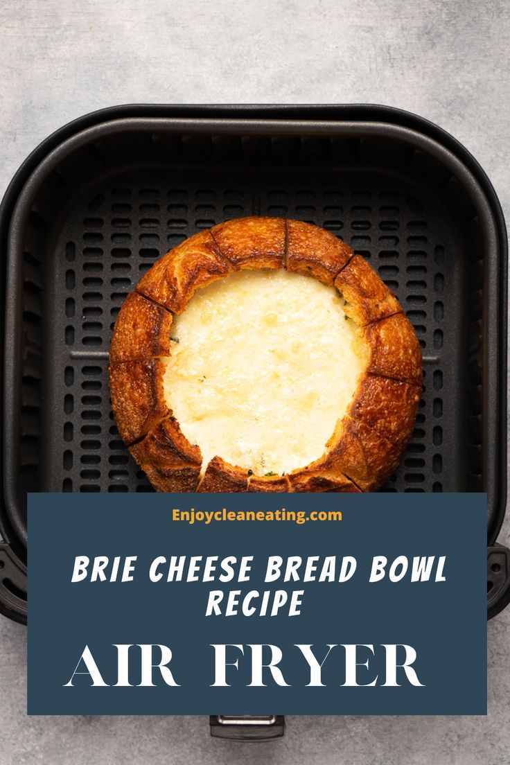 Brie Cheese Bread Air Fryer Brie, Cheese Bread Bowl, Brie Cheese Recipes, Bread Bowl Recipe, Recipe Air Fryer, Brie Bites, Caramelised Apples, Brie Recipes, Bread Bowl