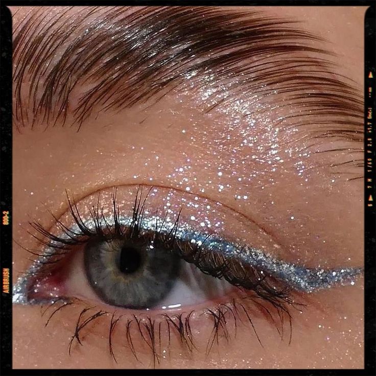 Glitter Eye Makeup Blue Eyes, Blue Eye Glitter Makeup, Prom Makeup Blue Eyeliner, Prom Makeup With Blue Eyeliner, Blue Prom Dress Makeup Looks, Light Blue Sparkle Makeup, Simple Light Blue Makeup Looks, Subtle Light Blue Makeup Looks, Simple Blue Eyeliner Makeup