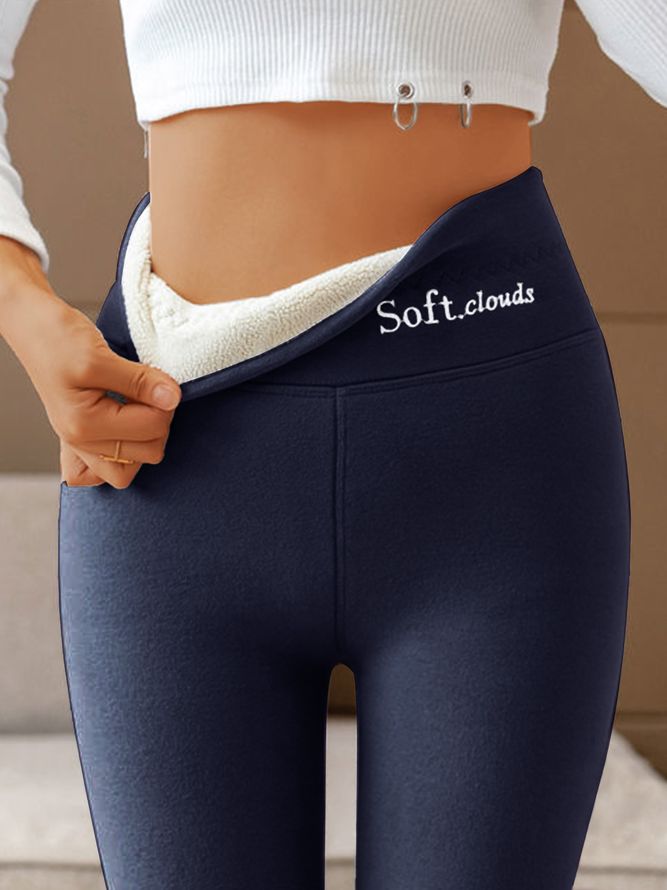 Casual 4-way Stretch Elastane Leggings, Casual Full-length Leggings With Comfort Waistband, Comfortable Tight Full-length Leggings, Winter Solid Full-length Leggings, Winter Full-length Cotton Leggings, Fleece Pants Women, Mid Waist Pants, Fleece Leggings, Casual Sporty