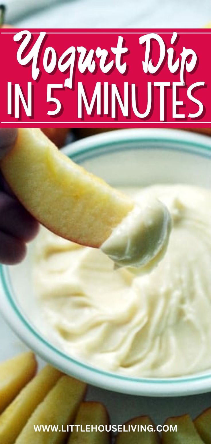 yogurt dip in 5 minutes is an easy appetizer for the whole family