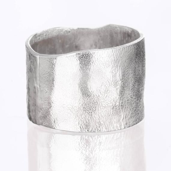 Textured Ring Band, Wide Silver Band, Silver Cuff Ring, Wide Silver Ring, Wide Band Ring, Steamboat Springs, Wide Ring, Textured Ring, Wide Rings