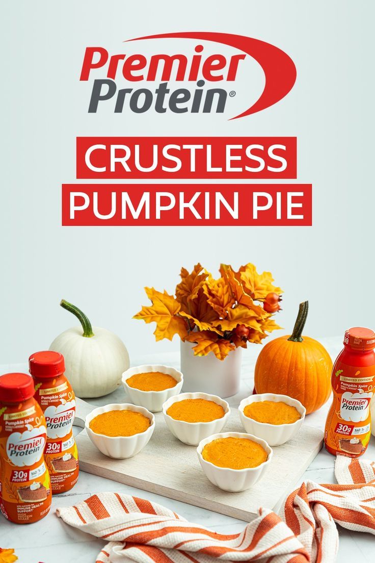 an advertisement for a pumpkin pie with oranges on the table and other ingredients around it