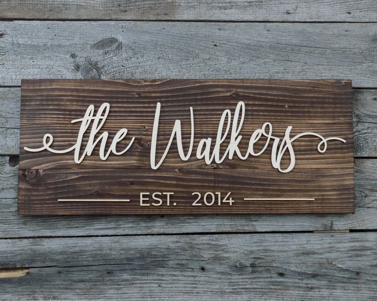 a wooden sign that says the walkers on it