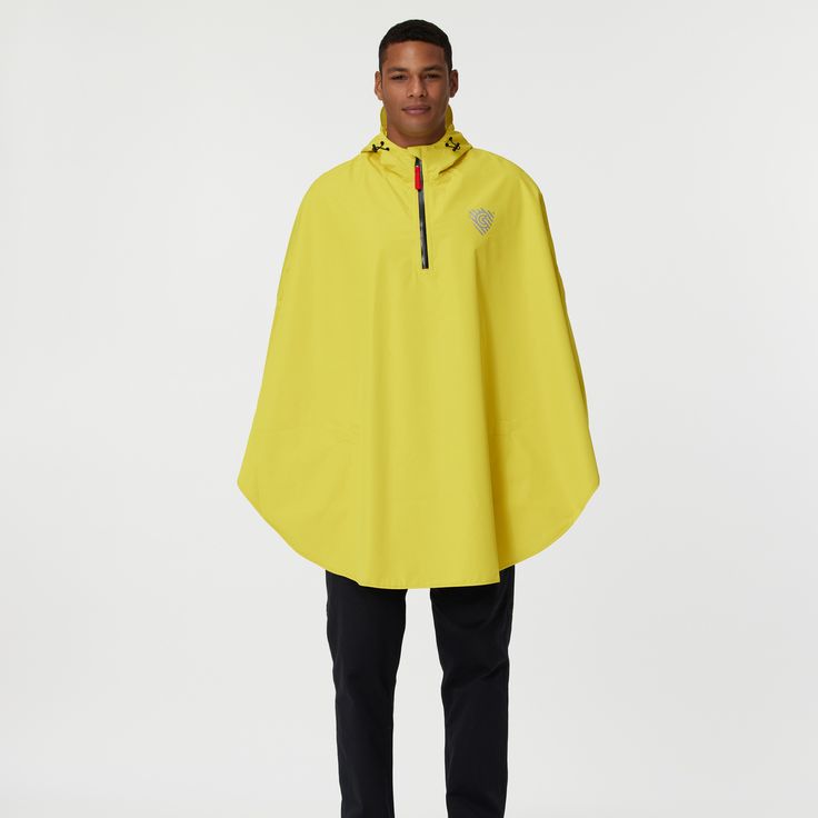 Cleverhood Rover Rain Cape in Hello Yellow Hooded Raincoat With Adjustable Hood In Waterproof Fabric, Womens Rain Poncho, Solid Color Raincoat With Double-lined Hood, Rain Cape, Rain Poncho, Rainy Days, Special Features, Grocery Bag, Water Repellent