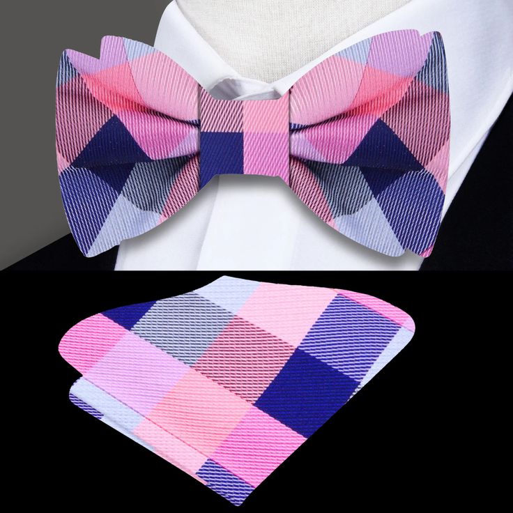 If you love to look good and love bow ties then you might just fall in love with this beautiful bow tie. The Check Bow Tie features a medium size checker pattern and is available in several magnificent colors. They all look perfect when worn with a dark colored blazer or simply with a dress shirt. Choose From: Single Bow Tie Bow Tie, Pocket Square Material of Bow Tie and Pocket Square: 100% Silk Dimensions of Pocket Square: 10.5” x 10.5” Inches Fits Neck Sizes: 14 - 22” Inches Type Of Bow Tie: S Multicolor Bow Tie For Gift, Types Of Bows, Checker Pattern, Tie Bow Tie, Pink Bow Tie, Bow Tie Set, Tie Bow, Formal Suits, Tie Colors