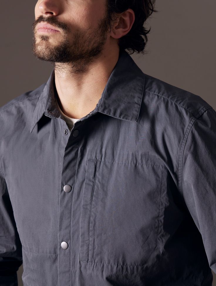 Tougher than a shirt, lighter than a jacket, the Pine Shacket is an elevated, all-weather button-down designed to be worn over a t-shirt. Collared Tops With Patch Pockets For Outdoor, Collared Top With Flap Pockets For Outdoor, Casual Button-up Outerwear With Functional Buttons, Casual Utility Jacket With Functional Buttons For Fall, Casual Fall Tops With Functional Buttons, Classic Outdoor Tops With Patch Pockets, Fall Collared Tops With Functional Buttons, Unstructured Top With Buttons And Lapel Collar, Outdoor Button-up Tops With Functional Buttons