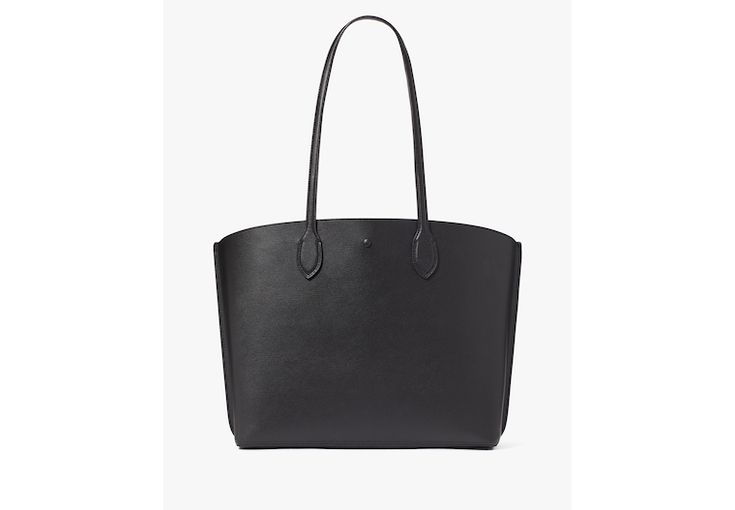 Bring your A-game to work. Our new Suite tote is made from durable crossgrain leather and holds everything you need for the day. It’s the chic *and* practical work bag you've been looking for! Plus this designer tote bag comes with a detachable clochette key charm for a on-trend touch. You can carry your A4 binder iPad 15 laptop and other office essentials in style with this large tote bag (and the non-essential extras too). Pair your Suite leather tote bag with a sleek blazer and heels for a pu Kate Spade Saffiano Leather Bags For Daily Use, Top Handle Coated Canvas Work Bag, Coated Canvas Top Handle Bag, Kate Spade Saffiano Leather Shopping Bag, Kate Spade Saffiano Leather Business Bag, Kate Spade Saffiano Leather Bags For Work, Kate Spade Textured Leather Office Bag, Sleek Saffiano Leather Bag For Everyday Use, Chic Business Bags In Coated Canvas