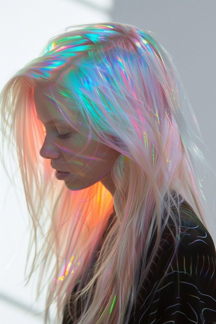 Iridescent Hair, Holographic Hair, Fishtail Braid Hairstyles, Classic Wedding Hair, Style Reference, Colorful Hair, Amazing Hair, Tone Hair, Braids For Long Hair