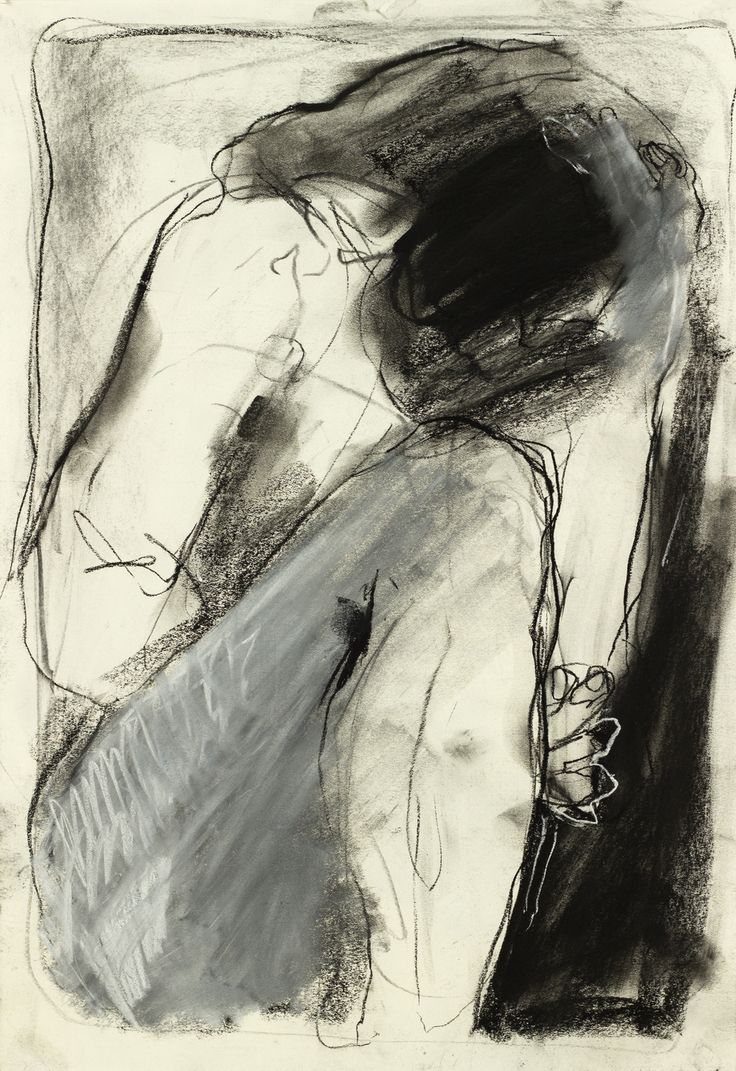 a black and white drawing of a woman's body with her hands on her hips