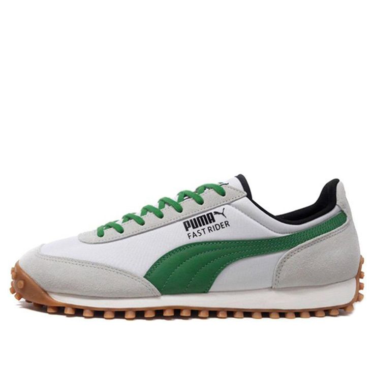 Puma Fast Rider Source ' Classic Green' White/Grey Violet Marathon Running Shoes/Sneakers Adidas Classic Shoes, Fashion Athletic Shoes, Puma Sneakers Men, Mens Boots Casual, Limited Edition Sneakers, Casual Leather Shoes, Marathon Running Shoes, Puma Suede, Puma Sneakers