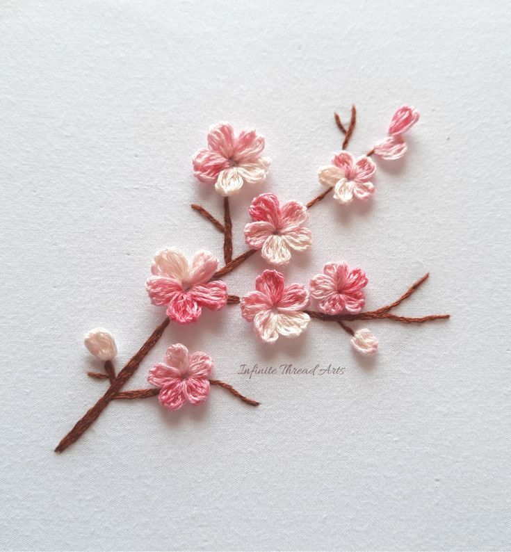 Hi guys! I have made a very simple and easy video tutorial on how to embroider REALISTIC Sakura flowers embroidery. Cherry blossom flowers hand embroidery. Popcorn lazy daisy stitch.

https://youtu.be/IRfoXfij2zI Cherry Blossom Branch Embroidery, Embroider Cherry Blossom, Cherry Blossom Hand Embroidery, Japanese Cherry Blossom Embroidery, Sakura Embroidery Pattern, Cherry Blossom Embroidery Design, Sakura Embroidery Cherry Blossoms, Cherry Blossom Embroidery Tutorial, Embroidery Designs Easy Flowers