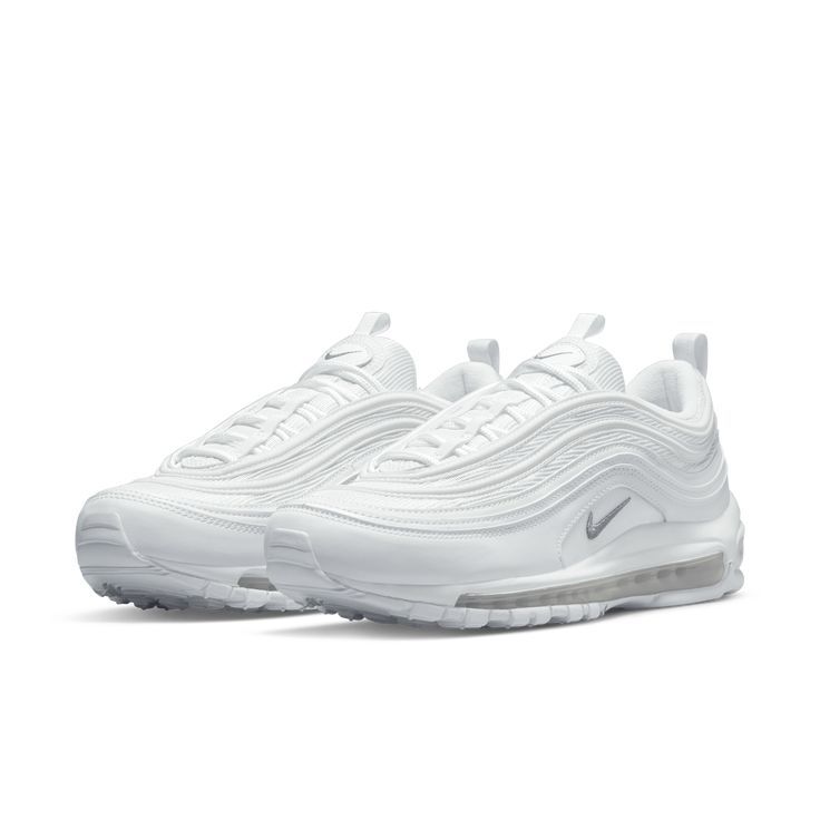 Nike Max Air 97, White Air Max 97, Nike Air Max 97 White, Tennis Nike, Dream Items, Dr Shoes, All Nike Shoes, Soccer Gear, Nike Trainers