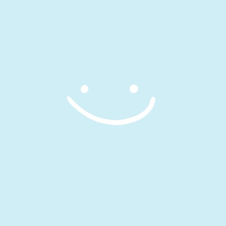 a blue background with a smile drawn on it's face and the words happy written in white