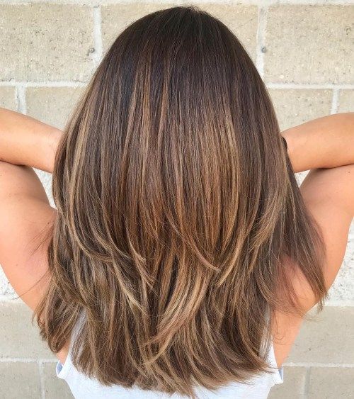 Choppy Layers Straight Hair, Sholder Length Girl Haircut With Layers, Armpit Hair Length, Layers For Medium Length Hair Straight, Medium Choppy Layers, Straight Hair Shoulder Length, Round Layers, Thick Hair Cuts, Layered Haircuts For Medium Hair