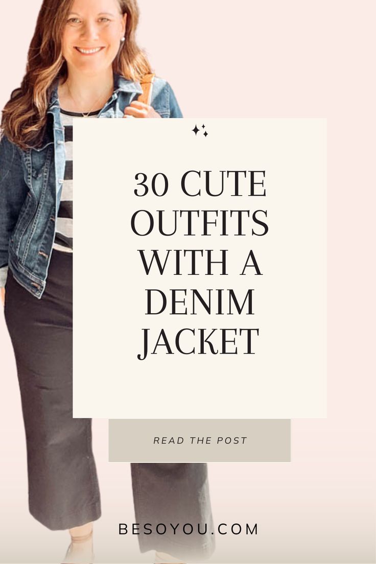 Casual Jean Jacket Outfits Winter, Jean Jacket Outfits For Work Offices, Women’s Outfits With Jean Jackets, Black Pants With Jean Jacket Outfit, Jean Jacket Teacher Outfit, Denim Jacket Styling Women, Demin Jackets For Women, Denim Jacket Business Casual, Outfits With Blue Jean Jackets