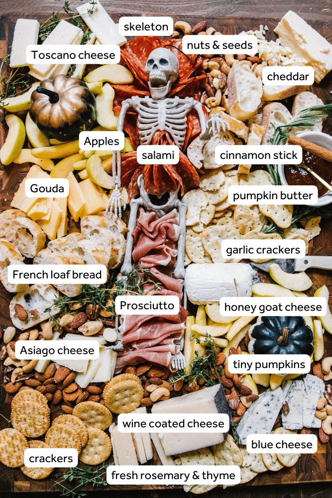 a wooden table topped with lots of different types of food