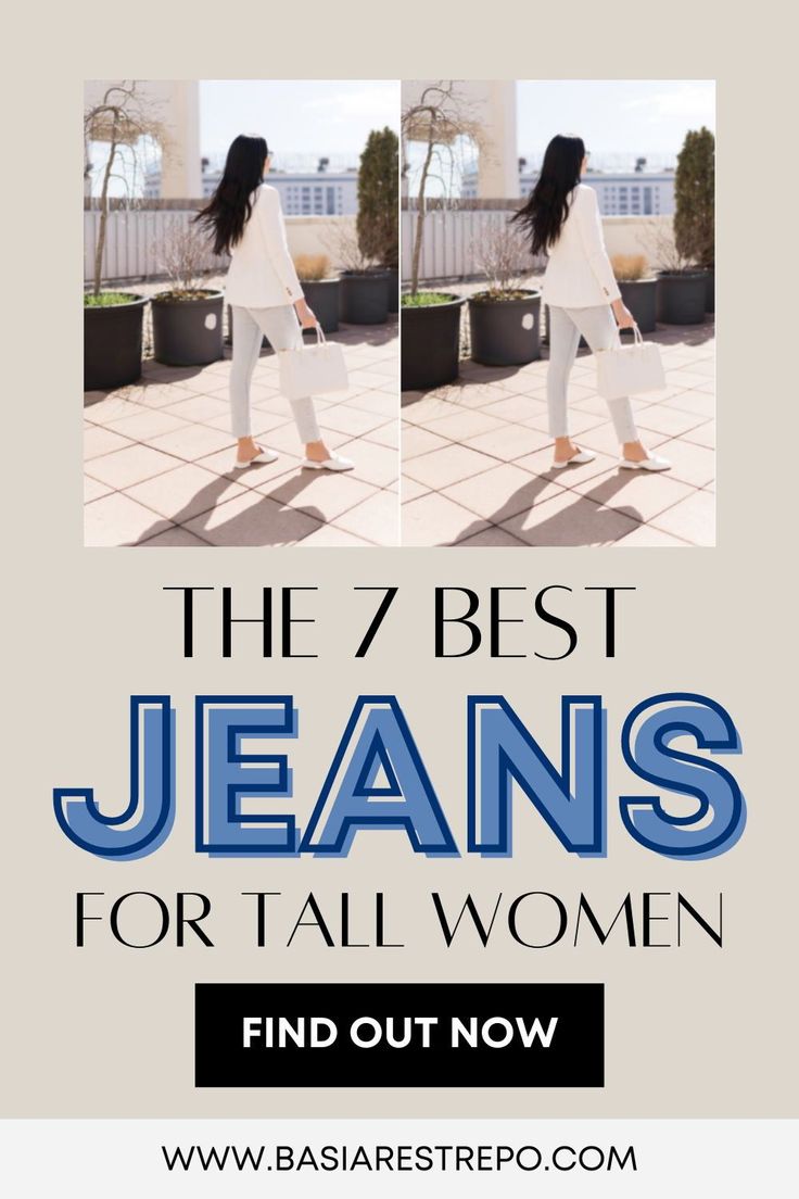 Check out this post for the 7 best jeans for tall women! Whether you're looking for mom, flare, straight leg, skinny, or ripped jeans, I've got you! These trendy jeans will help you craft the perfect outfit - check them out now! Black Jeans With Boots, Extra Long Jeans, Madewell Outfits, Jeans For Tall Women, Abercrombie Jeans, Top Jeans, Trendy Jeans, Outfit Check, Tall Jeans