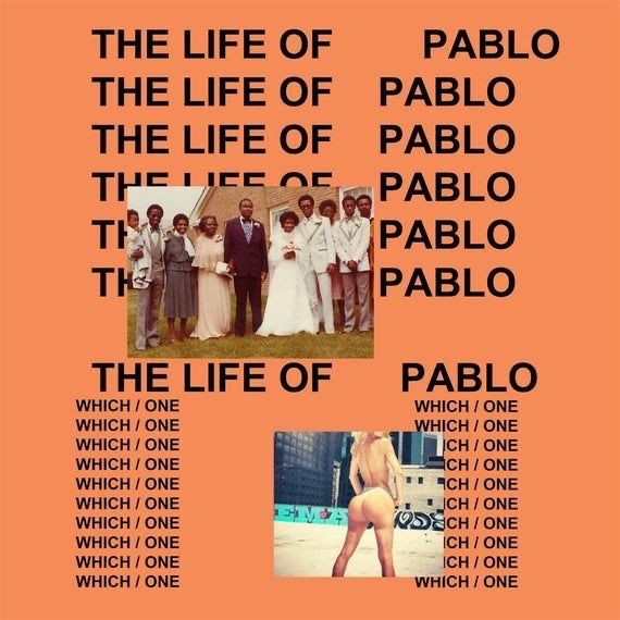 the life of pablo is displayed on an iphone screen