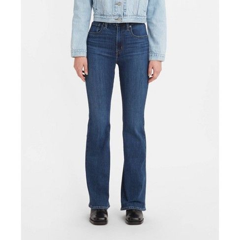 Levi's® Women's 726™ High-Rise Flare Jeans Classic Mid-rise Fitted Flares, Classic Fitted Mid-rise Flares, Levi's Classic Fitted Pants, Classic Fitted Levi's Pants, Classic Fitted Full-length Flares, Classic Fitted Full Length Flares, Classic Fitted Flares For Fall, Levi's High Rise Fitted Pants, Levi's Mid-rise Fitted Flare Jeans