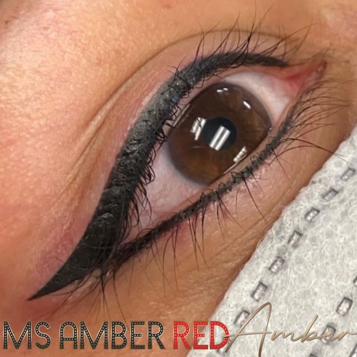 This is a permanent makeup procedure that is done by tattooing the eyeliner on. There is minimal discomfort because numbing cream is used during the procedure. MsAmberRed Studio is located in Henderson, NV right next to Las Vegas! #pmu #liquideyeliner #cateye #wingedeyeliner #lasvegas #permanentmakeup #msamberred Subtle Permanent Eyeliner, Tatooed Eyeliner, Permanent Eyeliner Before And After, Eyeliner Tattoo Ideas, Permanent Eyeliner Styles, Eyeliner Tattoo Permanent, Eyeliner Permanent Makeup, Tattooed Eyeliner, Eyeliner Under Eye