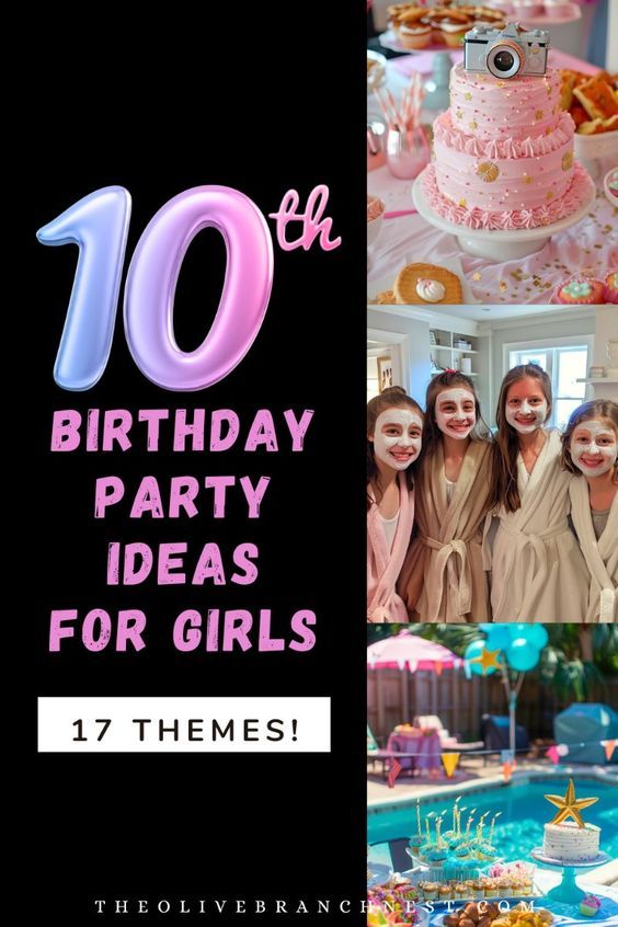 the birthday party is for girls with pink and blue decorations