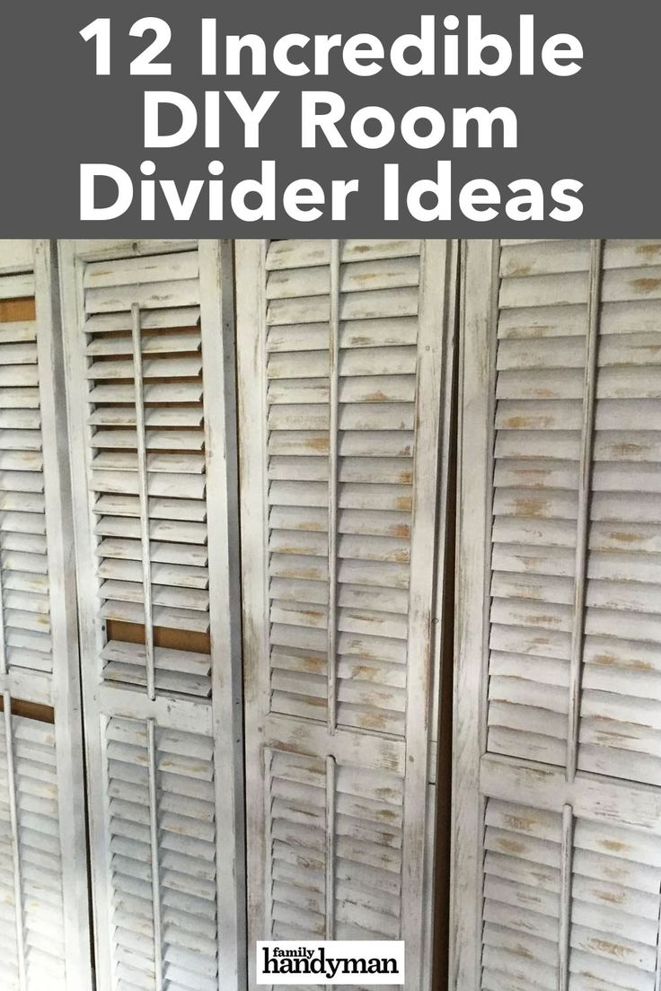 an old room divider with the words 12 incredible diy room dividers