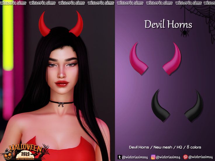 an image of a woman with horns on her head and devil horns around her neck