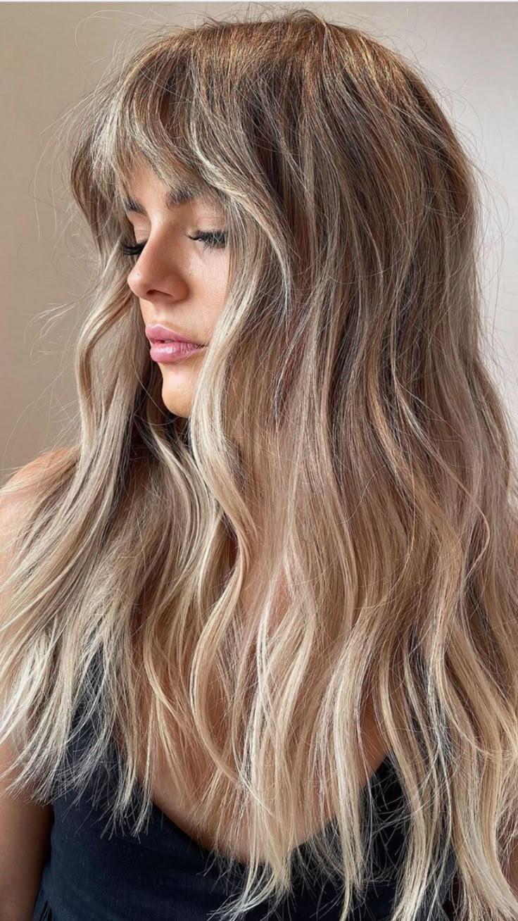 Long Hair Curtain Bangs, Curtain Bangs Hairstyle, Hair Curtain Bangs, Bangs Hairstyle, Easy Hairstyles For Medium Hair, Long Blonde, Good Hair Day, Hair Envy, Curtain Bangs