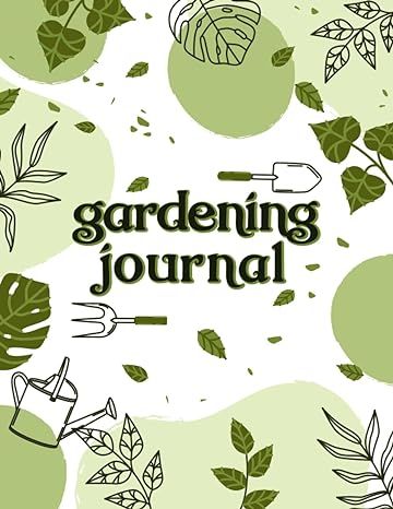 the gardening journal is open and ready to be read