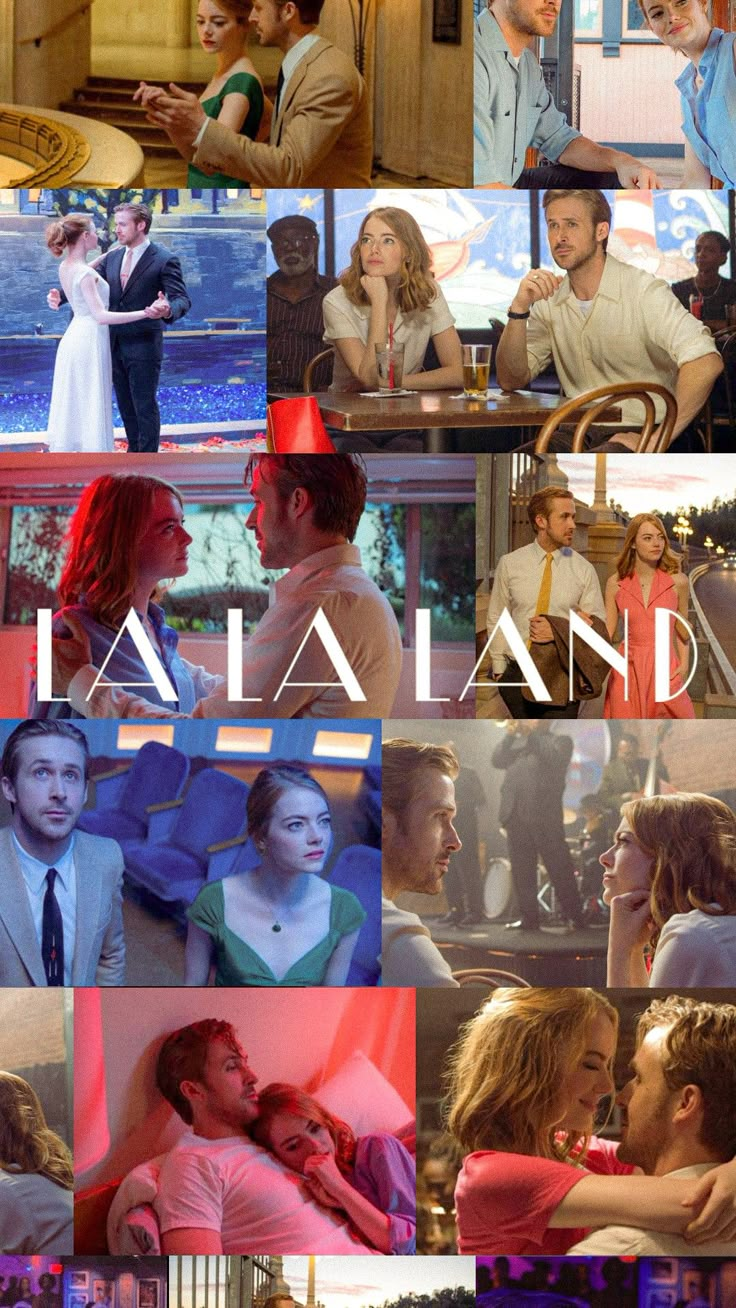 La la land cinematic collage La La Land Wallpaper Aesthetic, Lala Land Wallpaper, Lala Land Aesthetic, La La Land Wallpaper, Film Notebook, La La Land Aesthetic, Land Wallpaper, Here's To The Fools Who Dream, College Poster