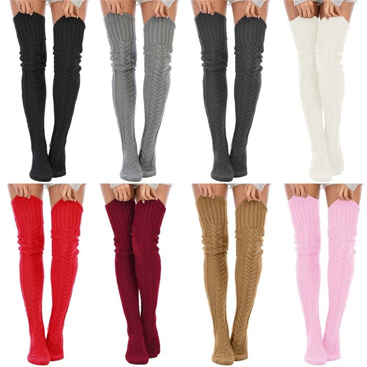 Women's Cable Knitted Thigh High Boot Socks Extra Long Winter Stockings Over Knee Leg Warmers Gothic Thigh High Knitted Socks For Fall, Knitted Thigh-high Socks For Fall, Knitted Thigh High Socks For Fall, Stretch Knitted Knee-high Socks, Thigh-high Cable Knit Socks For Stocking Stuffers, Thigh High Cable Knit Socks, Thigh High Cable Knit Socks For Stocking Stuffer, Casual Thigh-high Knitted Legwear, One Size Knitted Knee-high Socks