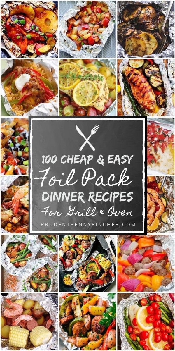 a collage of different types of food with the words, 10 cheap and easy dinner recipes