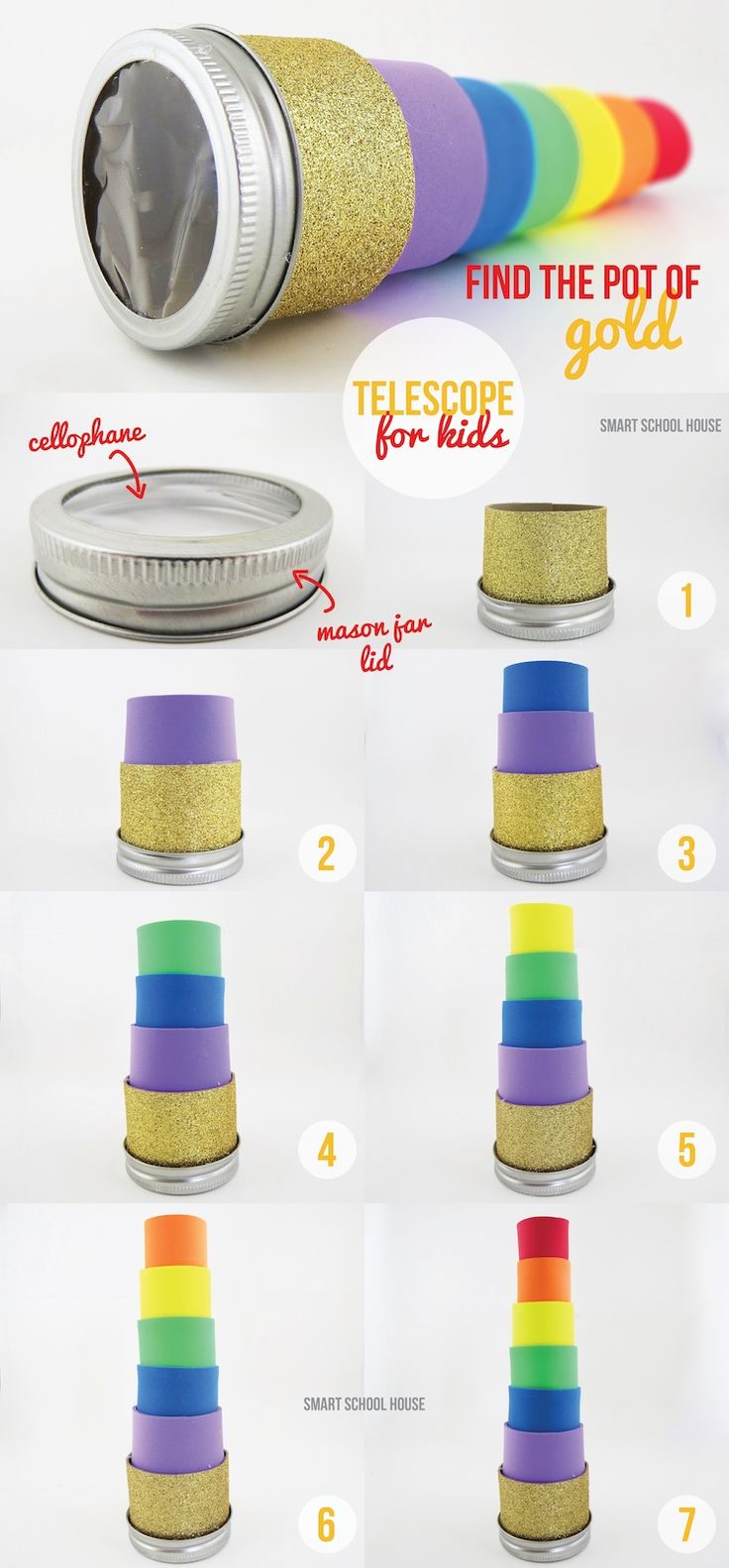 the instructions for how to make a rainbow cone