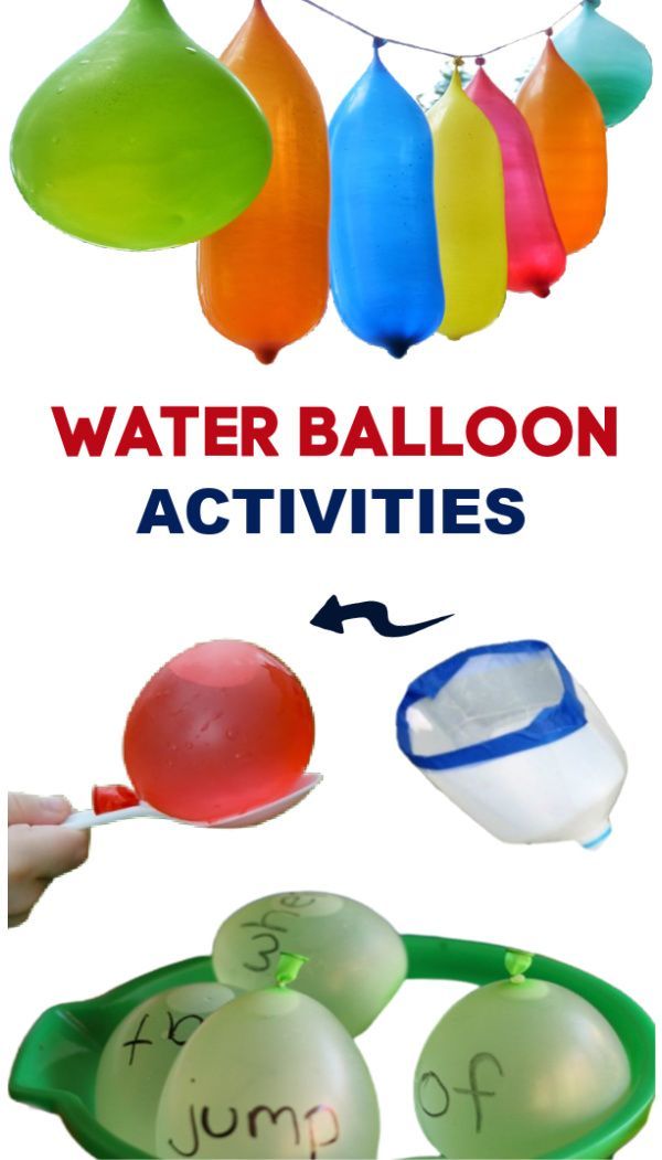 water balloon activities for kids that are fun and easy to do with the kids in the classroom