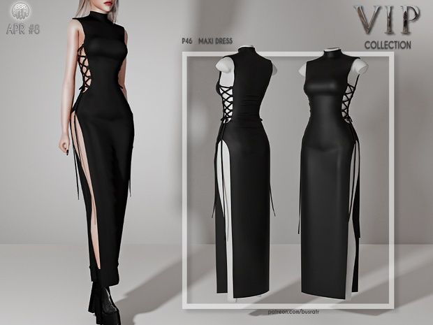 -VIP-(Early Access) MAXI DRESS P46 (APR #8) Sims 4 Cc Patreon, Cc Patreon, Sims 4 Dresses, Sims4 Clothes, Sims 4 Collections, Sims 4 Mods Clothes, Sims 4 Clothing, Sims 4 Cc, The Sims Resource