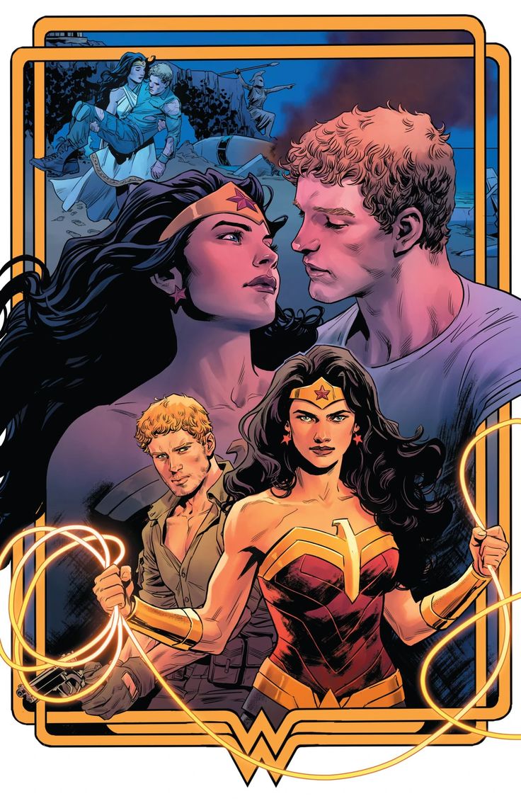 the cover to wonder's new comic series, featuring two women and one man