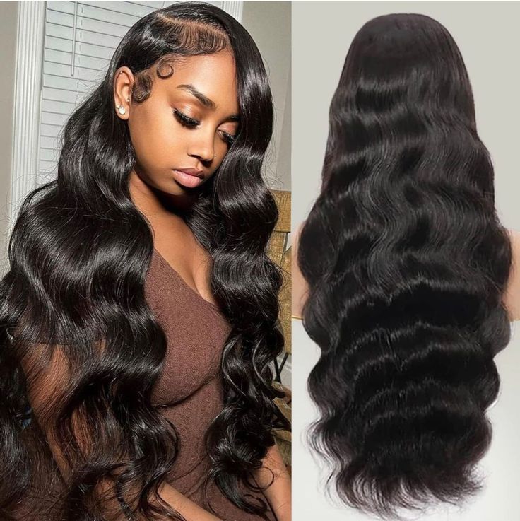 Frontal Wig Body Wave, Side Part Hairstyles, Ponytail Bun, Lace Frontal Wigs, Wigs For Sale, Wig Human Hair, Black Wig, Body Wave Wig, Bleached Hair