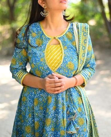 BUY KURTI KURTA WOMENS ONLINE CLOTHING – Page 3 – BONYHUB Flared Anarkali, Cotton Dress Pattern, Salwar Neck Designs, Cotton Salwar Kameez, Simple Kurta Designs, Designer Kurti Patterns, Simple Kurti Designs, Neck Designs For Suits, Salwar Designs