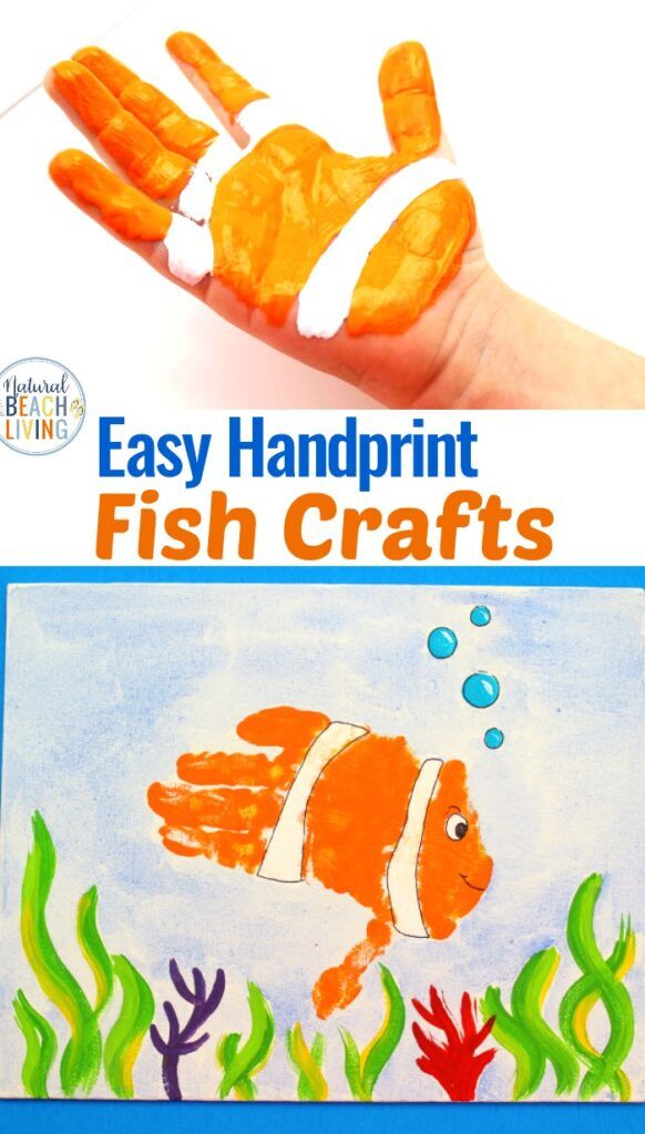 an easy handprint fish craft for kids