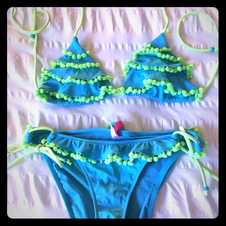 Nwt. Victoria's Secret Bikini. Size Small Blue Swimwear For Holiday Beach Season, Blue Swimwear For Summer Holiday, Blue Victoria's Secret Swimwear For Beach Season, Victoria's Secret Blue Swimwear For Beach Season, Victoria's Secret Beachwear Swimwear For Party, Victoria's Secret Stretch Swimwear For Parties, Victoria's Secret Party Beachwear Swimwear, Victoria's Secret Summer Party Swimwear, Mermaid Baby