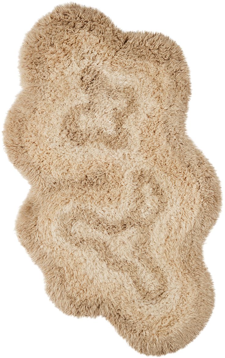 an animal skin rug on a white background