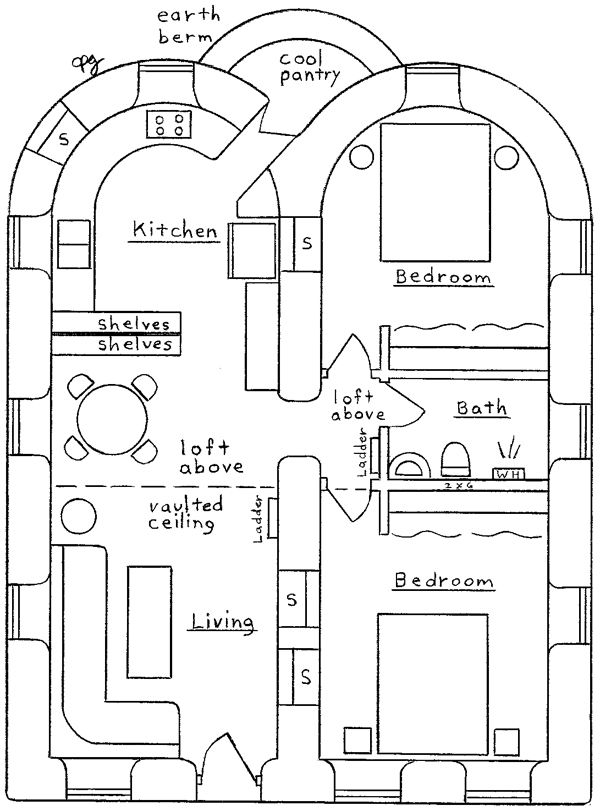 the floor plan for a house