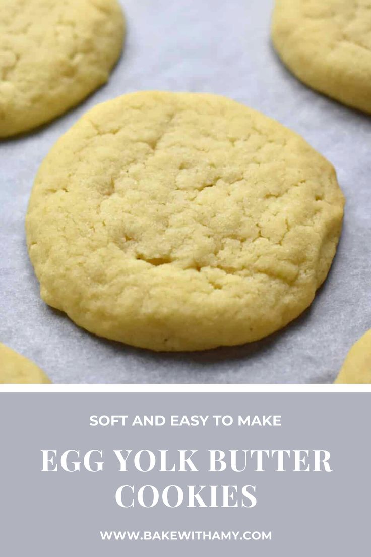 soft and easy to make egg yolk butter cookies are the perfect treat for breakfast