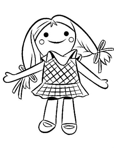 a drawing of a girl with her arms outstretched and holding a flower in one hand