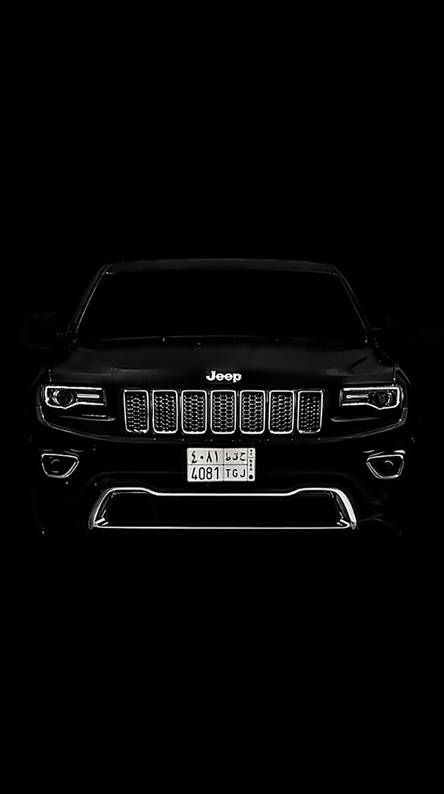 a black and white photo of a car with the license plate on it's grill