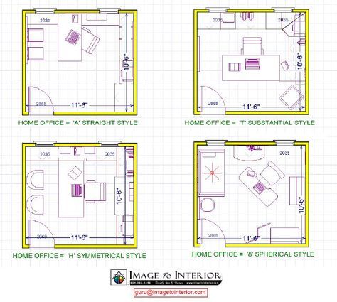 the floor plan for an office with three separate rooms and one living room in it