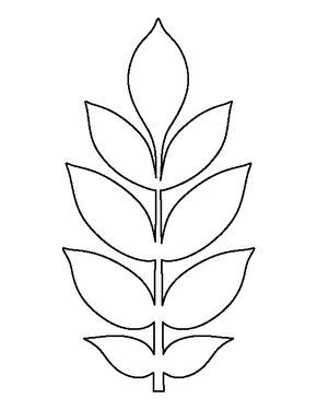 a line drawing of a leaf