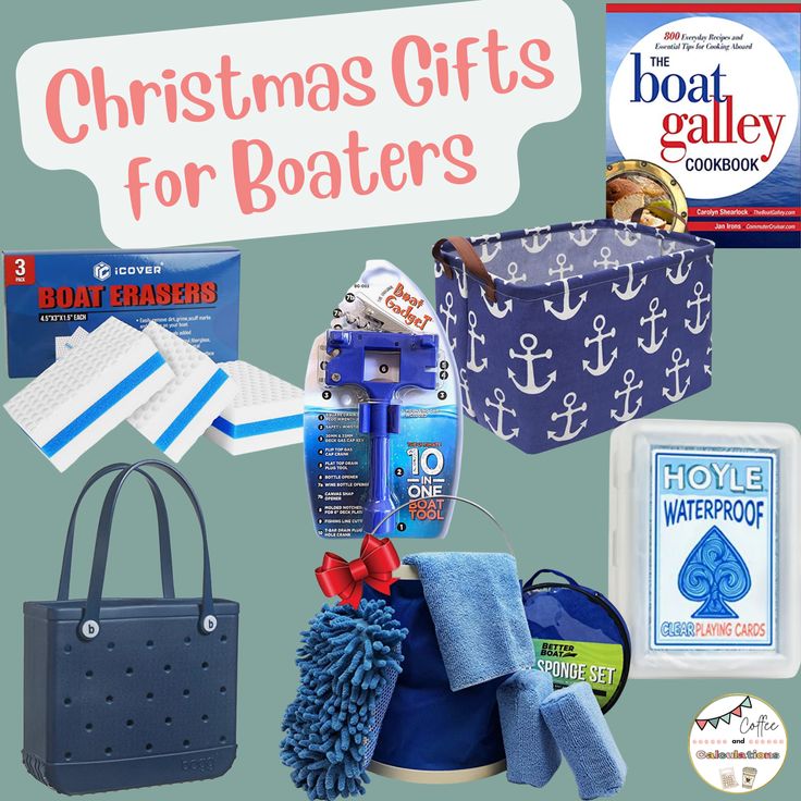 christmas gifts for boaters are on display