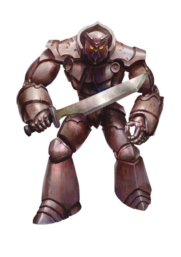 Golem, Iron (from the D&D fifth edition Monster Manual). Art by Conceptopolis. Constructs Dnd, 5e Races, Rpg Monsters, Monster Manual, Iron Golem, D D Monsters, Dnd Monsters, The Elder Scrolls, Fantasy Monster