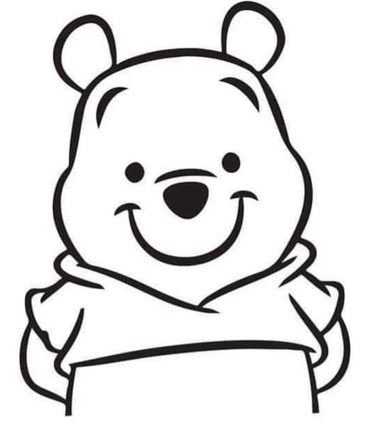 winnie the pooh bear coloring pages for kids to print out and color on with